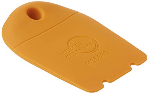 Image of Mercer Culinary Silicone Horseshoe Arch Plating Wedge, 4mm Orange