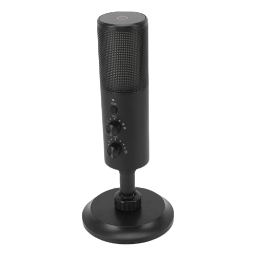 Denash USB Microphone 192kHz/24Bit with RGB Lighting, Cardioid Condenser Mic for Gaming, Live Streaming, Recording