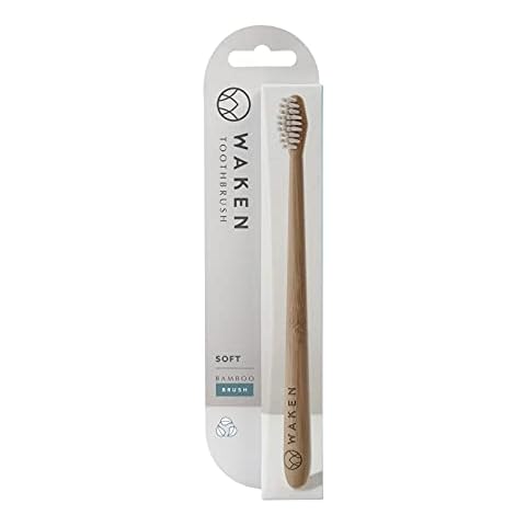 Waken Eco-Friendly Bamboo Toothbrush with Soft Bristles Cover