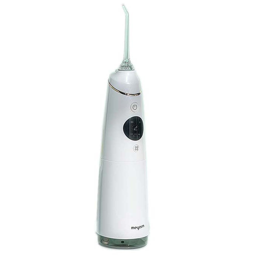 TJH Water Flosser Limpiador de Dientes inalámbrico con Pantalla OLED, IPx7 Resistente al Agua 360 ° Rotatorio Inalámbrico Irrigador Oral Dental 360ml, Limpieza Profunda, 5 Modos 5 boquillas