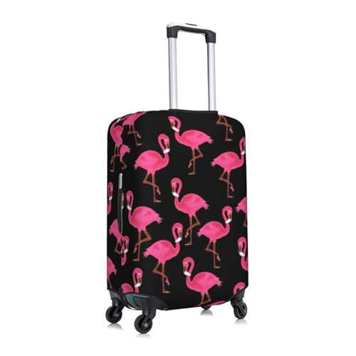 Lovely Pink Flamingos Print Luggage Suitcase Cover Protector Luggage Washable Covers With Concealed Zipper3