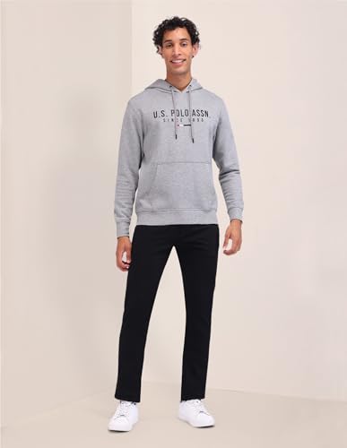 Image of U.S. Polo ASSN. Knitted Regular Fit Sweatshirt for Man - 100% Cotton, Full Sleeves Men Sweatshirts