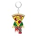 LEGO Classic Pizza Guy Keychain Light - 3 Inch Tall Figure (KE176)