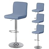 tabouret de bar bleu gris Installation rapide：L'installation peut être complétée en 1 minute et resterons bien en place． Lavable en machine avec l＇eau froid．