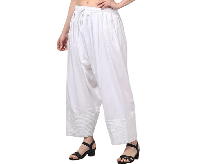 Women's Farshi Salwar, Wide Leg Loose Fit Salwar Trouser | Casual Summer Cotton Farshi Salwar for Women | Comfortable Fit, Traditional Indian Bottomwear-picture-34