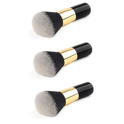 Gogogmee 3pcs Multifunctional Makeup Brush Foundation Makeup Brush Flat Cream Foundation Blush Beauty Tool