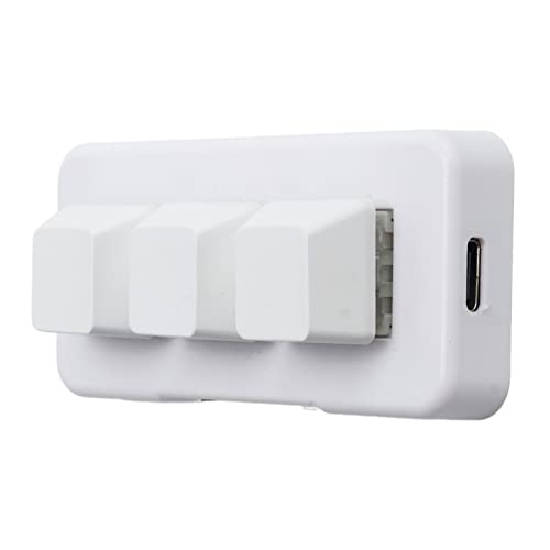 Mini Clavier à 3 Touches LED Clavier de Jeu Mécanique Récepteur Bluetooth Clavier Standard pour la Maison Cover