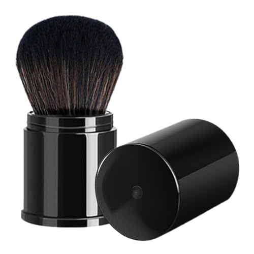 Brocha para aplicar polvos fijadores, brocha retráctil para base de maquillaje, aplicador cosmético multifuncional, herramienta de maquillaje para mujeres