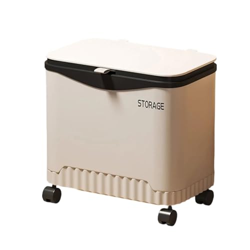 Contenedor de basura durable con ruedas y diseño moderno