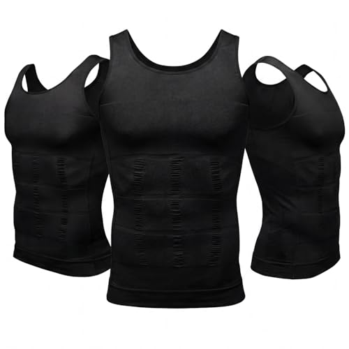 Image of SHAPERLUV Mens Compression Shirt Tank Top 2.0 Sleeveless Body Shaper - Compression Shirts for Men Shapewear Undershirt