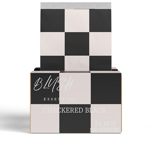 Checkered Black Hair Foils for Highlighting and Coloring - Aluminum