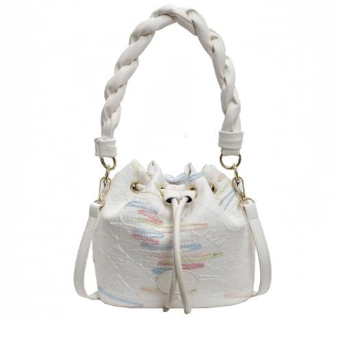 Image of Small Bucket Bags for Women, Mini Crossbody Tote Bag with Detachable Shoulder Strap, Girls Top Handle Handbag