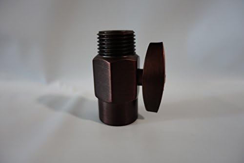 Brass 100% Shut Off Valve for Shower Head - Oil Rubbed Bronze