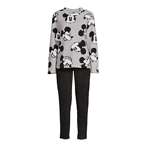 Pyjama Mickey Mouse Disney 2 pièces gris en taille 4-6 pour femme
