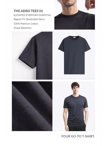 Image of ADRO Printed Tshirt for Men | Cotton Printed T-Shirt | Regular Fit Casual Mens T-Shirts | Premium Summer Tshirts