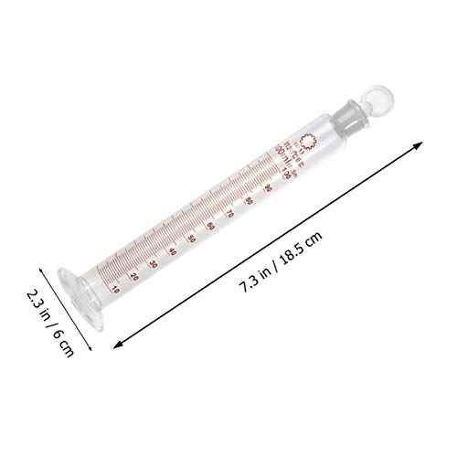 ULTECHNOVO Cilindro de MediÃ§Ã£o de GraduaÃ§Ã£o de Vidro Experimento Ferramentas de MediÃ§Ã£o de LÃ­
