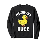 pretend i'm a duck tee duck costume di halloween divertente anatra felpa