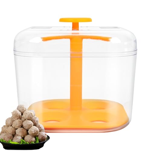 Molde Manual Para Albóndigas,Herramienta Ergonómica De 4 Agujeros Para Bolas De Arroz,Prensa para Albóndigas | Para Cocinar Hornear Cocina Restaurante Esferas De Pescado Y Camarón
