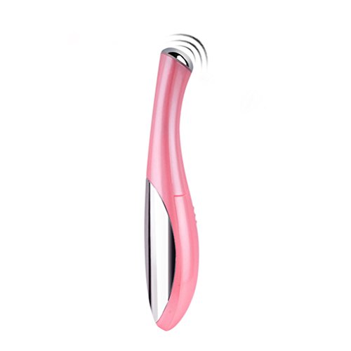 Face Eye Massager Pluma Eliminación de arrugas Electronic Beauty Vibration Hold Beauty Device (Rosa)