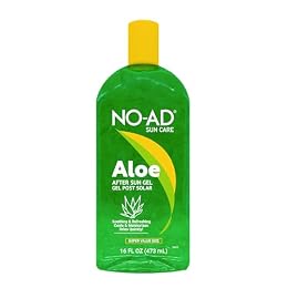 NO-AD Aloe After Sun Gel 16oz | Suitable for All Skin Types | Sunburn Relief | Nourishing and Hydrating |