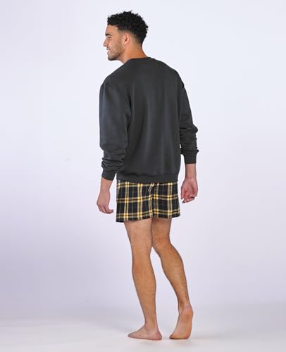 boxercraft Essential Cotton Flannel Boxer Shorts, with Fly Front Opening4