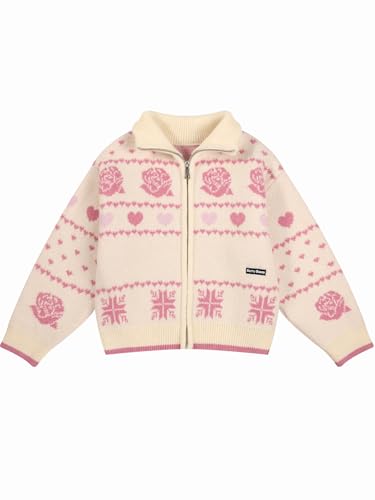Girls Cardigan Jacket,6-16 Years Girls Sweater,School Uniform Style for Kids,Winter Clothes,Kids Knit Outwear2