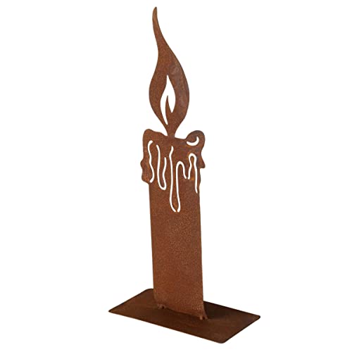 RiloStore Rost Flamme 30cm Metall Aufsteller Flammen Gartendeko Kerzen...
