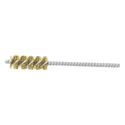 Image of Brush Research 83 Series Tube Brush-Cut For Power, .625 inch Brush Diameter, Brass .008 inch Wire Fill, 1.750 inch Brush Length, 5 inch Overall Length, Made in USA (Pack of 12)