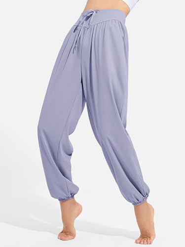 Calça legging feminina de ioga com cintura alta para corrida de pernas largas para todas as estações