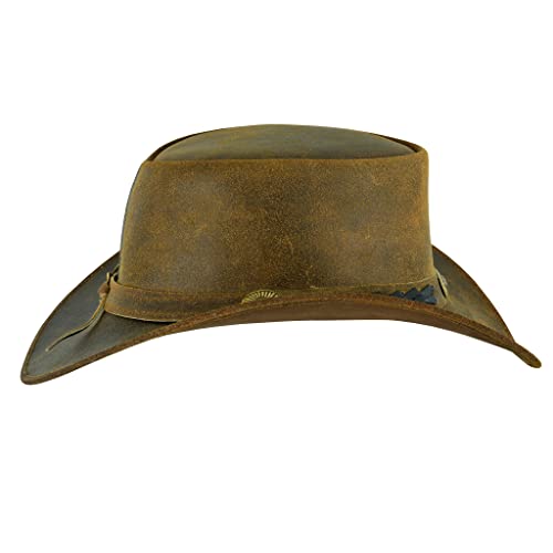 Leatherick Cappello da Cowboy in Pelle - Cappello