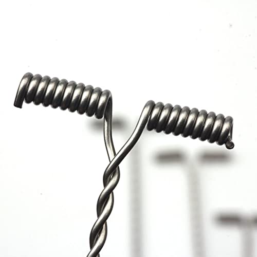 WellieSTR 100 piezas 8 cm cuerda de acero inoxidable para pesca miniatura 2