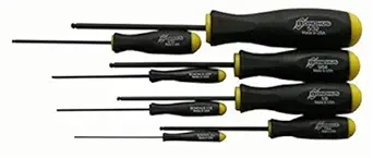 Bondhus 10632 Set of 8 Balldriver Screwdrivers ProGuard Finish (Sizes .050-5/32-Inch)