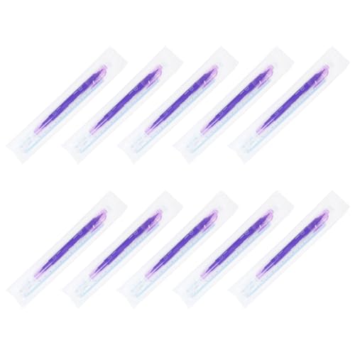 10 rotuladores de microblading con regla de papel, bolígrafo de cejas de doble punta quirúrgica para cejas, labios, marcador permanente