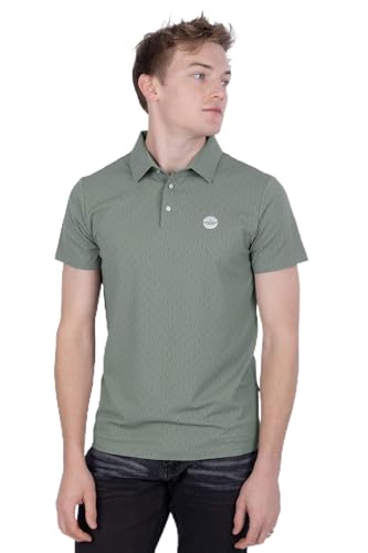 Barabas Men's Solid Color Textured Premium Stretch Polo Shirts 5P10