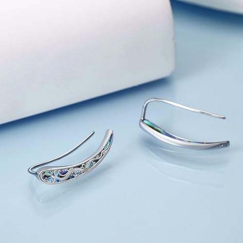 Filigree Ear Crawler Earrings Sterling Silver Filigree Ear Climbers Earrings Vintage Filigree Jewelry Gifts for Women4