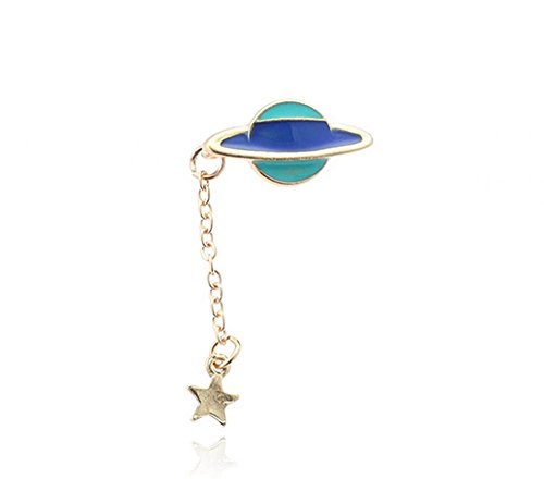 Null Karat Pin Anstecker Saturn Stern Planet Email und Metalllegierung schmuckrausch Cover