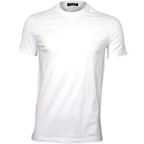 Dsquared2 Cou Logo équipage-Cou Homme T-Shirt, Blanc Petit