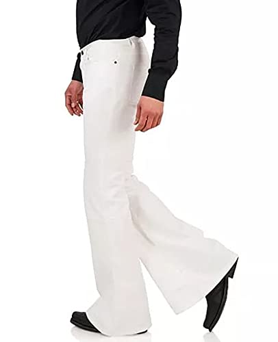 Men's Casual Retro Party 60s 70s Flares Stretch Fit Classic Trend Flares Disco Jeans2
