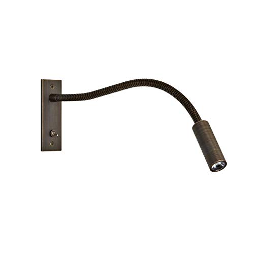 LMAMZ Led Spotlight Lamp Long Gooseneck, Gooseneck Lamp Chrome Wall Mounted Reading Lights for Bedroom with Switch, 360 Rotatable Wall Light Flexible Bedside Lamps Single Spot Lights for Wall,Bronze - Cosy Home Interiors LMAMZ Led Spotlight Lamp Long Gooseneck, Gooseneck Lamp Chrome Wall Mounted Reading Lights for Bedroom with Switch, 360 Rotatable Wall Light Flexible Bedside Lamps Single Spot Lights for Wall,Bronze - Image 3