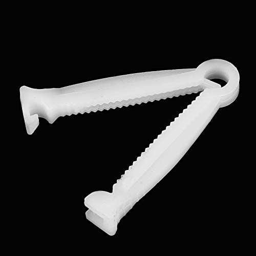 Image of AYNEFY 100 PCS Compact Size Umbilical Cord Clip, Newborn Umbilical Cord Clamp Pig Piglet Umbilical Navel Cord Clamp for Pet Animals Lamb Goat Puppy Whelping Kit