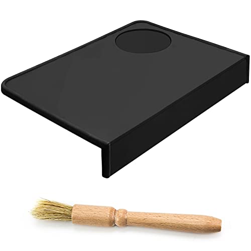 XISUN Tampermatte Tamping Matte Baristas Zubehör Tamping Siebträger Espresso Unterlage für Siebträger Tamper Ablage mit Bürste Cover
