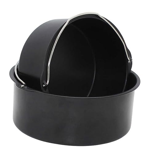 TOBBOMEY 1Pc Air Fryer Pizza Pan Durable Baking Accessory for Household Air Fryers Easy Clean for Baking Cakes and Grilling Kitchen Gadget for Home Use