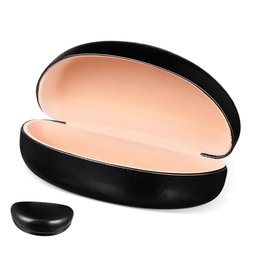 GOOHOCHY Sleek Hard Protective Eyeglass Case Portable Sunglasses Holder for Travel Compact Storage Secure Closure Minimalist Design Versatile Organizer for Sunglasses and Glasses