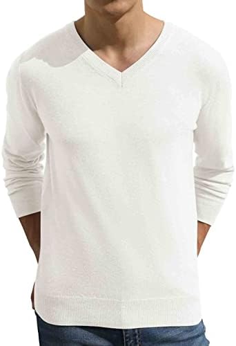 Sailwind Mens V-Neck Wool Knit Casual Pullover Sweater