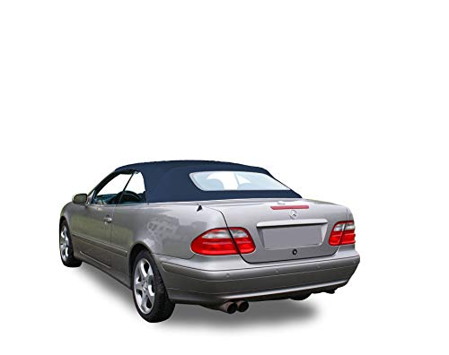 Compatible With: Mercedes Benz CLK Series 1999-2003 Convertible Soft Top German Canvas (Blue)