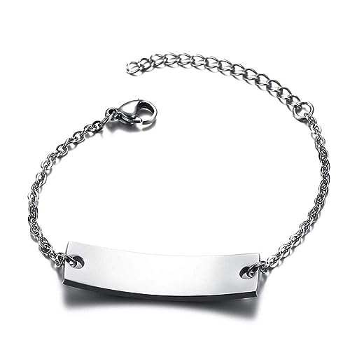 ASL Sign Language Bracelet Personalized Name Bar Leather Bracelet Custom Sign Language Deaf Jewelry Interpreter Gift Wristbands for Teens4