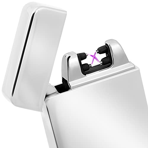 Maverton Feuerzeug mit Gravur - USB Wiederaufladbar - Lichtbogen Feuerzeug - Flammenloses - winddichtes Feuerzeug - Ohne… – Bild 3