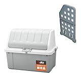 JEJアステージ ホームボックス 920 【仕切板セット】 日本製 家庭用 宅配ボックス 収納庫 収納ボックス 物置 ゴミ箱 ベランダ ライトグレー 防災 [幅92×奥行50×高さ71cm]