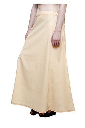 Image of Pistaa's combo of Women's Cotton Best Plain Solid Indian Readymade Inskirt Saree petticoats