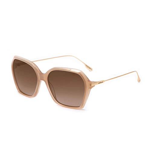 OCULOS SOL COLCCI C0159 B61 NUDE TRANSLÚCIDO Lente MARROM DEGRADÊ Tam